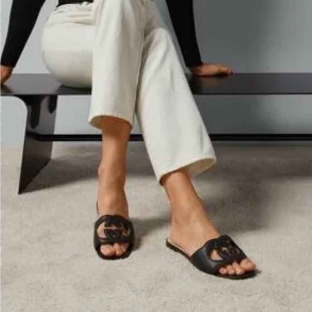 Gucci Black Slide Sandals